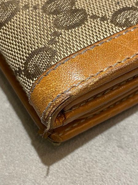 gucci monogram vintage web continental wallet tan vestiare|gucci leather goods.